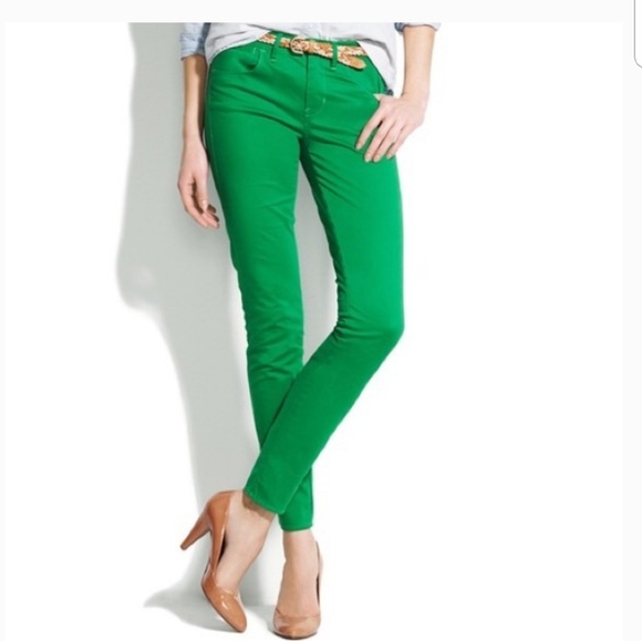 Madewell Pants - Madewell green skinny ankle pants